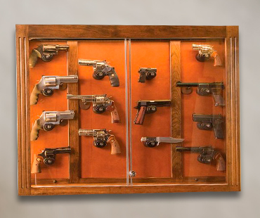 Gun Wall Mounted Display Cabinets