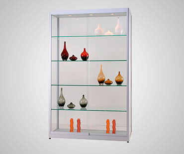 Gun Metal Display Cabinets