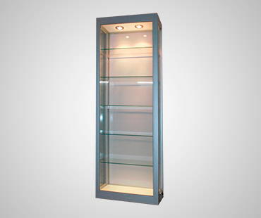 Gun Metal Display Cabinets