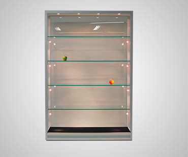 Gun Metal Display Cabinets