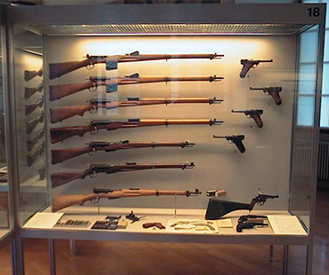 Gun Pedestal Display Cabinets